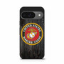 US Marine Corps in Wood Art Google Pixel 9/ Pixel 9a/ Pixel 9 Pro/ Pixel 9 Pro XL Case