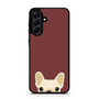 Cute French Bulldog Dark Red Samsung Galaxy A56 Case