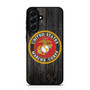 US Marine Corps in Wood Art Samsung Galaxy A56 Case