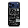 Bastille Songs iPhone 17 Pro Case