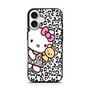 hello kitty leopard background iPhone 17 Case