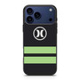 Hurley Soft Green Strip iPhone 17 Pro Case