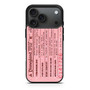 pink disneyland ticket iPhone 17 Pro Max Case