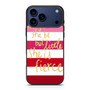 pink strip quotes iPhone 17 Pro Case