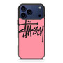 Pink Stussy Innovative iPhone 17 Pro Case