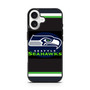 Seattle seahawks logo green strip iPhone 17 Case