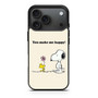 Snoopy You MAke me Happy iPhone 17 Pro Max Case