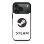 Steam Logo White iPhone 17 Pro Max Case