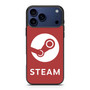 Steam Logo Red iPhone 17 Pro Case