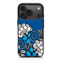 Blue Flora Motif iPhone 17 Pro Max Case