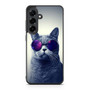 Hipster Cat With Galaxy Glasses Samsung Galaxy S25 FE Case