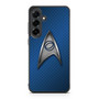 Star Trek Logo Blue Metal Samsung Galaxy S25 FE Case Star Trek Logo Blue Metal Samsung Galaxy S25 FE Case