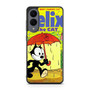 Felix the Cat in Umbrella Samsung Galaxy S25 Edge Case