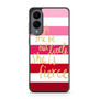 pink strip quotes Samsung Galaxy S25 Edge Case