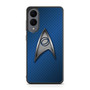 Star Trek Logo Blue Metal Samsung Galaxy S25 Edge Case