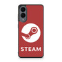 Steam Logo Red Samsung Galaxy S25 Edge Case