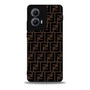 Fendi Brown Logo Art Motorola Moto Edge Case