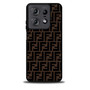 Fendi Brown Logo Art Motorola Moto Edge 2025 Case