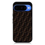 Fendi Brown Logo Art Pixel 10 Case