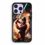 Luke skywalker using lightsaber iPhone 14 Pro Case
