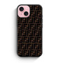 Fendi Brown Logo Art iPhone 15 Case