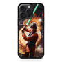 Luke skywalker using lightsaber iPhone 15 Pro Max Case