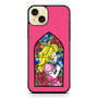 Princess peach stained glass iPhone 15 Plus Case