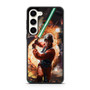 Luke skywalker using lightsaber Samsung Galaxy S23 Plus Case