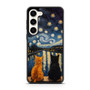 Two Cat Stary Night Samsung Galaxy S23 Plus Case