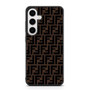 Fendi Brown Logo Art Samsung Galaxy S24 Plus Case