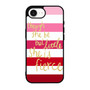pink strip quotes iPhone 17e Case