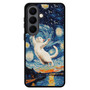 Cute Cat in The Starry Night Samsung Galaxy S26 Series Case