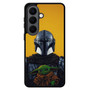 The Mandalorian Boba Fett and Baby Yoda Art Samsung Galaxy S26 Series Case