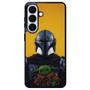The Mandalorian Boba Fett and Baby Yoda Art Samsung Galaxy S26+ Case