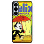 Felix the Cat in Umbrella Samsung Galaxy S26+ Case