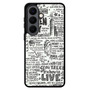 Green Day Lyrics Samsung Galaxy S26 Series Case