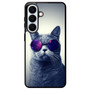Hipster Cat With Galaxy Glasses Samsung Galaxy S26+ Case