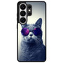 Hipster Cat With Galaxy Glasses Samsung Galaxy S26 Ultra Case