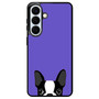 Purple Boston Terrier Samsung Galaxy S26+ Case