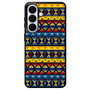 Yellow and Blue Tribal Pattern Samsung Galaxy S26+ Case