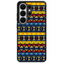 Yellow and Blue Tribal Pattern Samsung Galaxy S26 Ultra Case