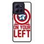 On your left captain america Motorola Moto G Play 2026 Case