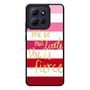 pink strip quotes Motorola Moto G Play 2026 Case