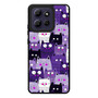 Purple Cat Collage Motorola Moto G Play 2026 Case