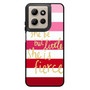 pink strip quotes Motorola Moto G Power 2026 Case
