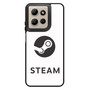 Steam Logo White Motorola Moto G Power 2026 Case