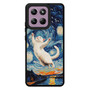 Cute Cat in The Starry Night Motorola Moto G Stylus 2026 Case