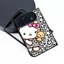 hello kitty leopard background for iPhone Duo Case