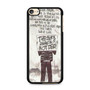 My Chemical Romance Lyrics iPod Touch 6 Case