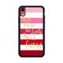 pink strip quotes iPhone XR Case pink strip quotes iPhone XR Case